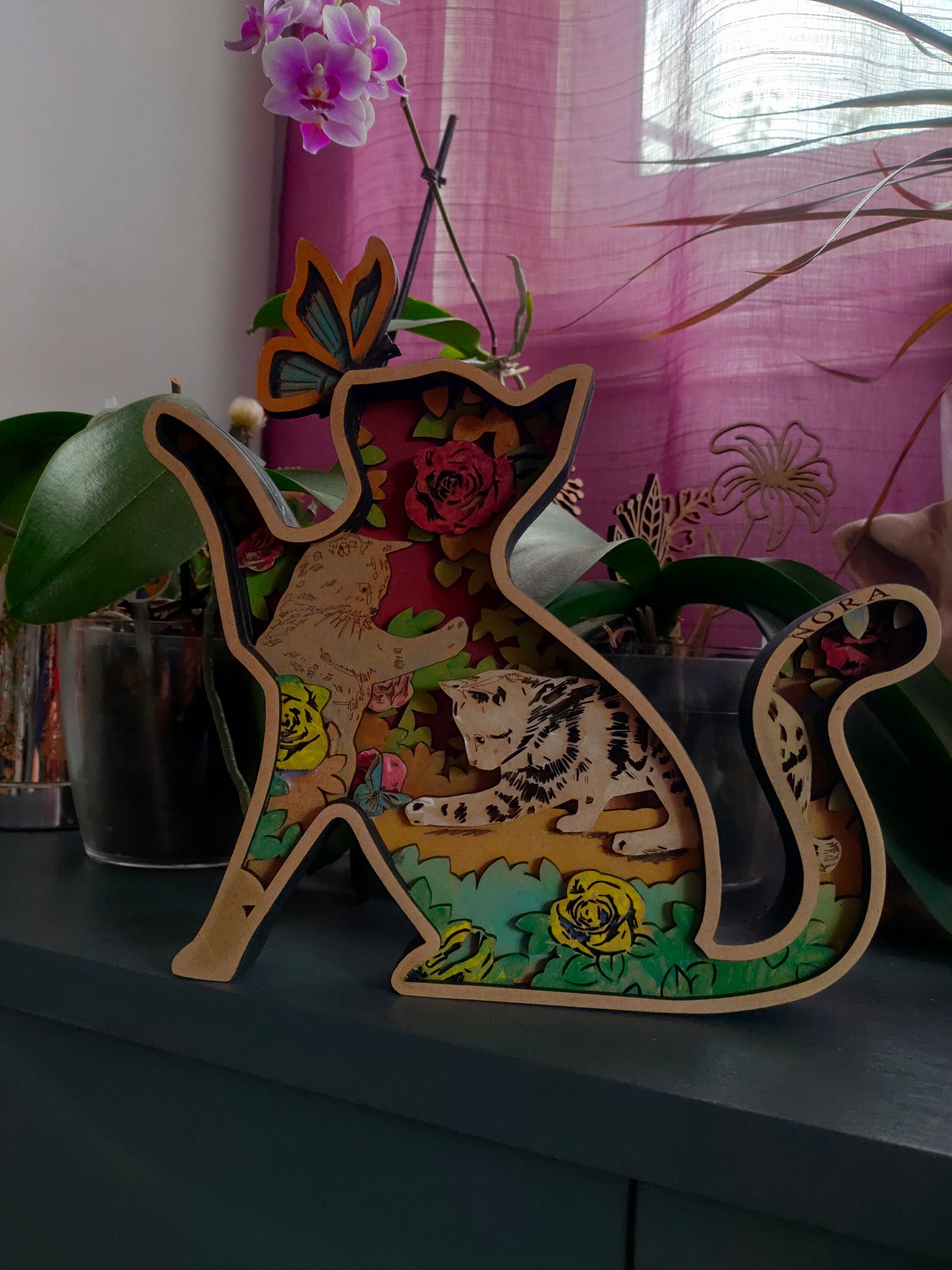 Veilleuse Chat Papillon