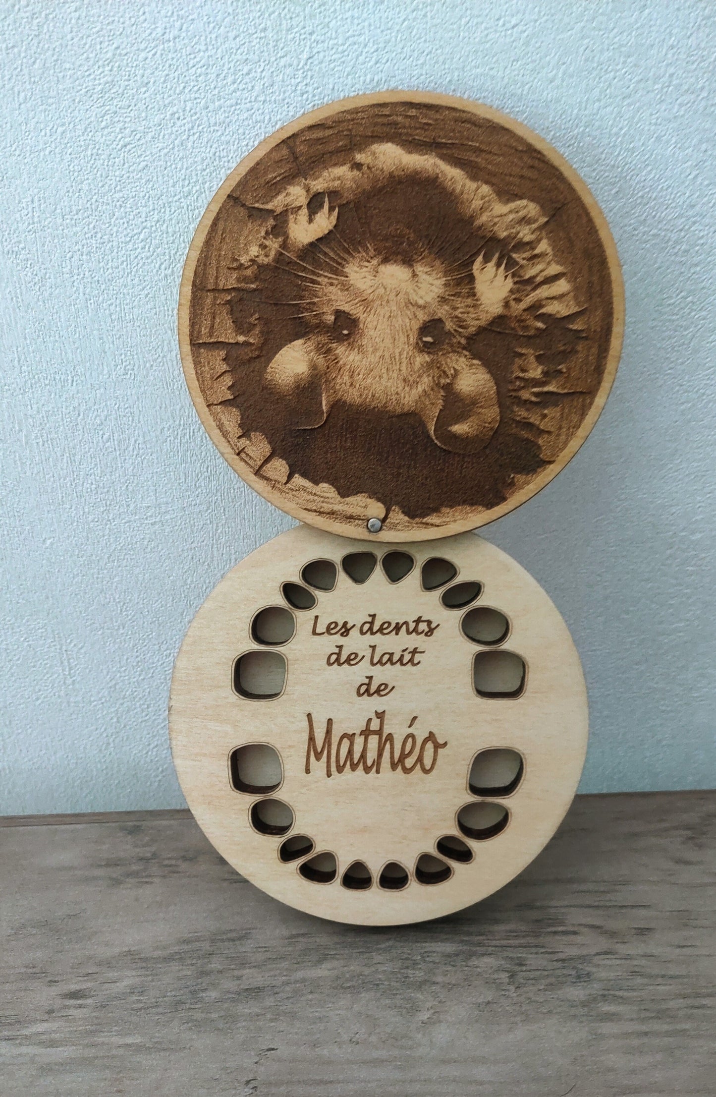 Boîte à dents de lait personnalisée