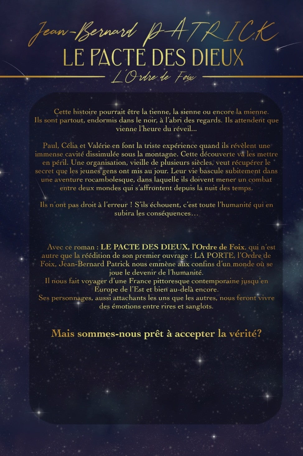 LE PACTE DES DIEUX. L'ordre de Foix