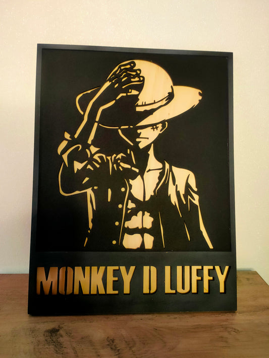 Tableau Luffy Rétro-éclairé