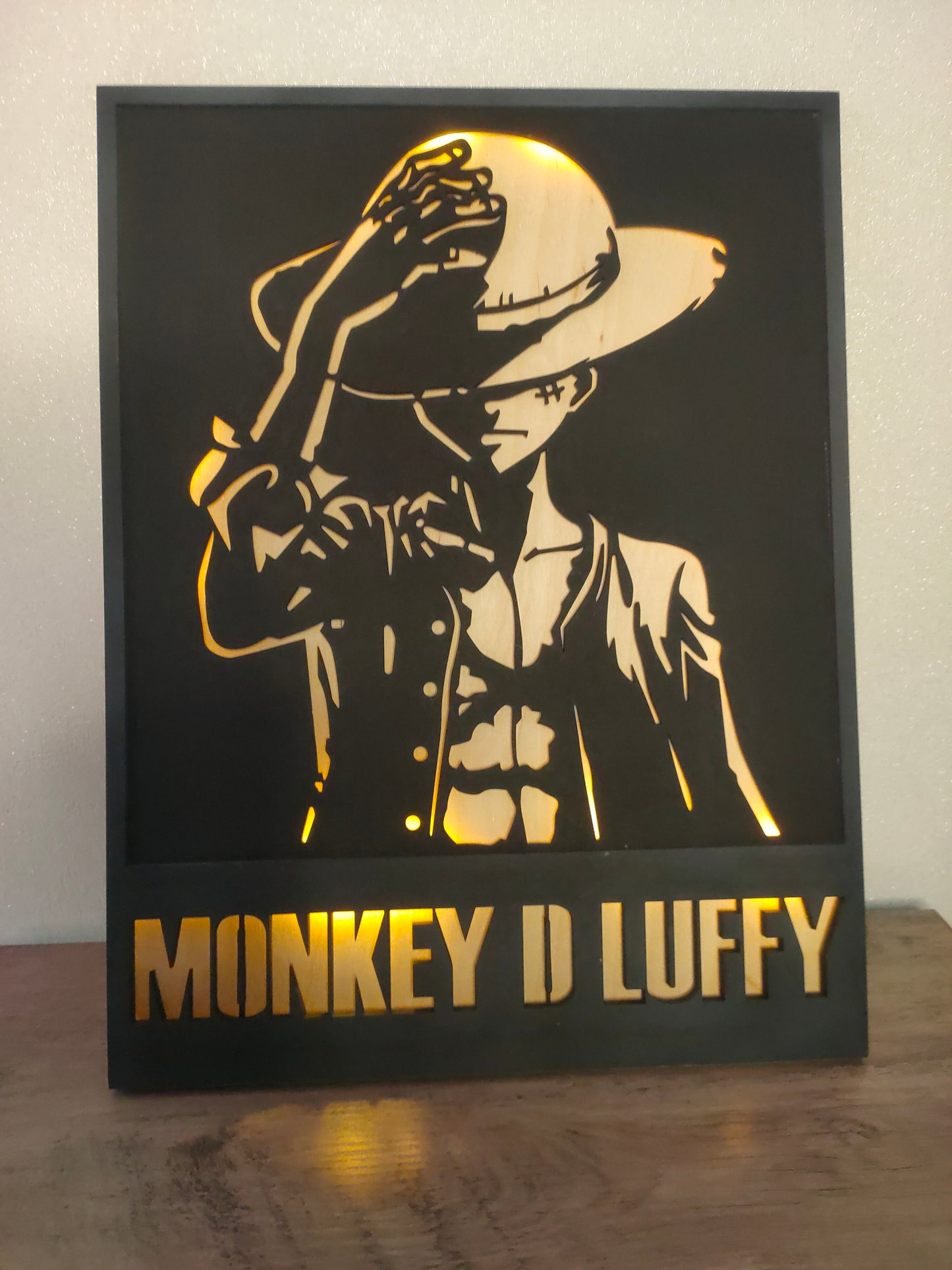 Tableau Luffy Rétro-éclairé