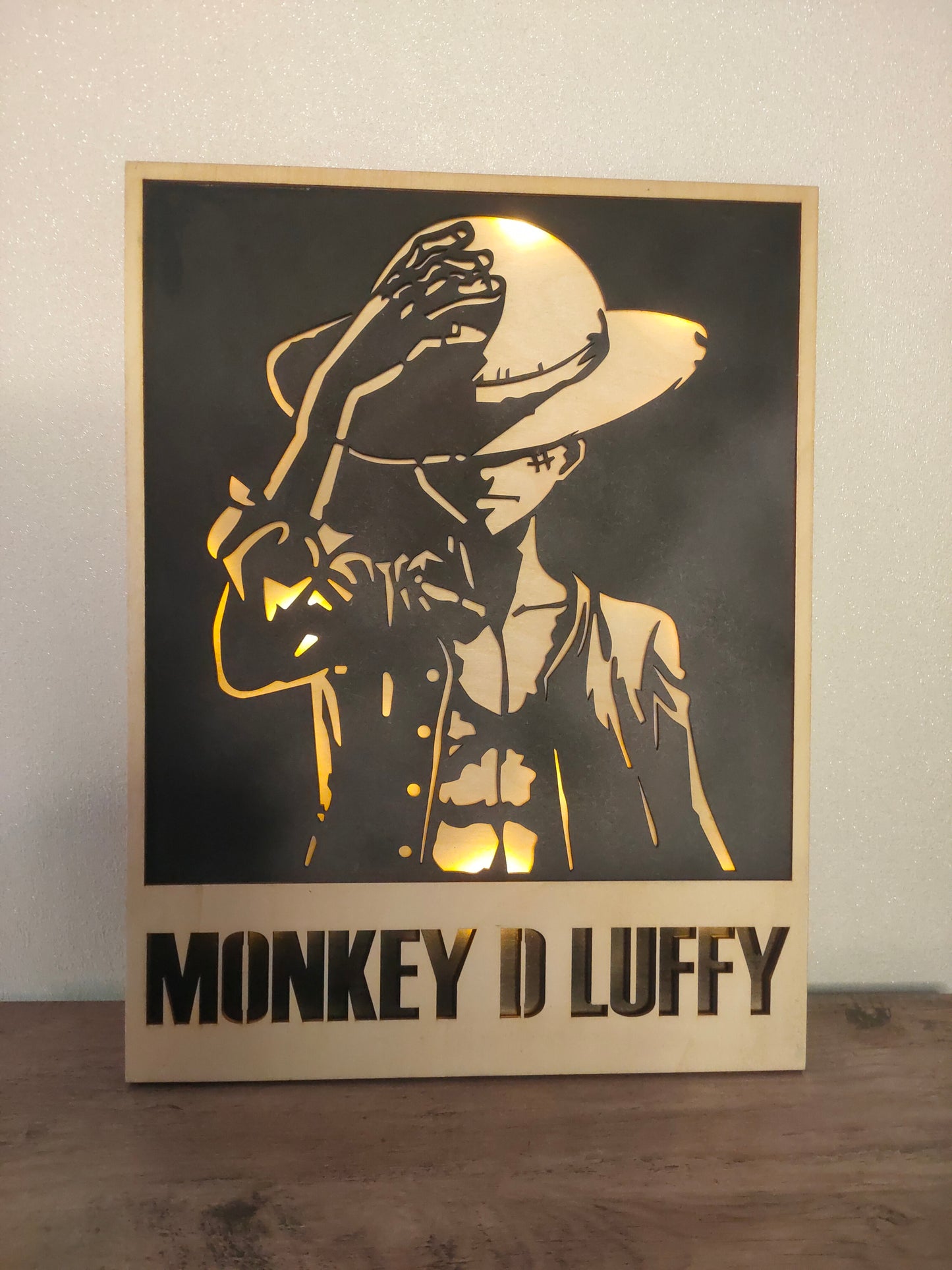 Tableau Luffy Rétro-éclairé
