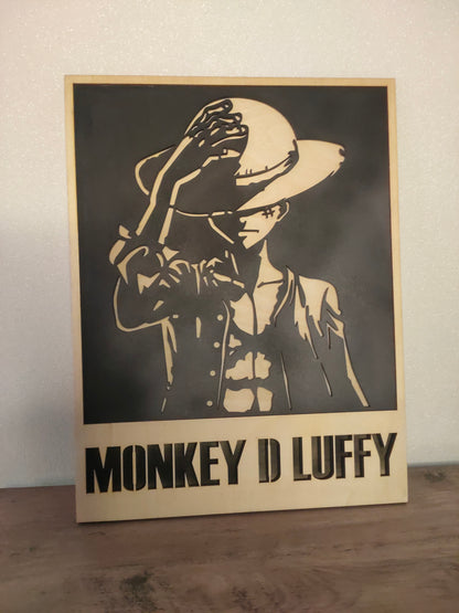 Tableau Luffy Rétro-éclairé