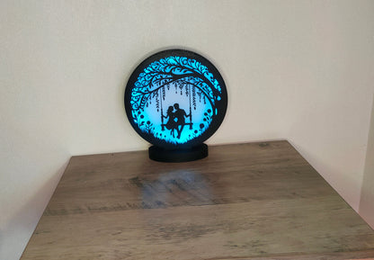 Lampe Couple sur balançoire