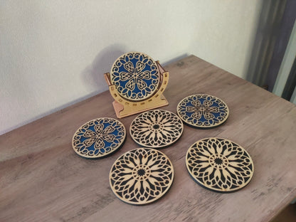 Dessous de verre Bois époxy