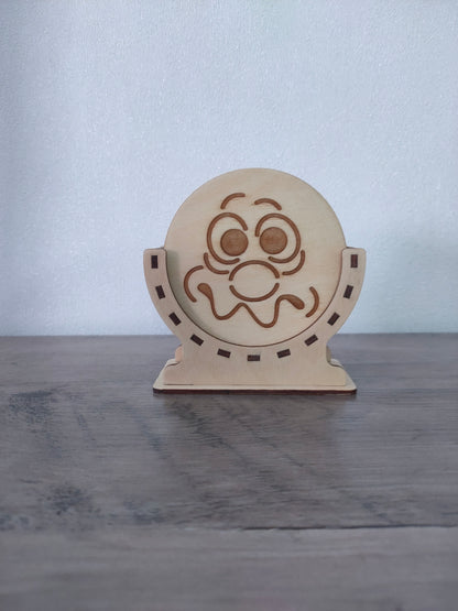 Sous verre Bois vernis