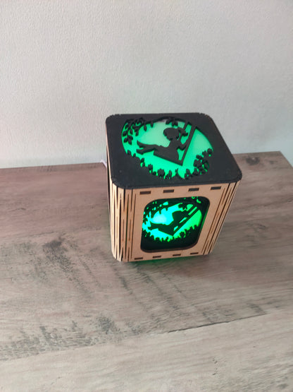 Lanterne Petite Fille Balançoire