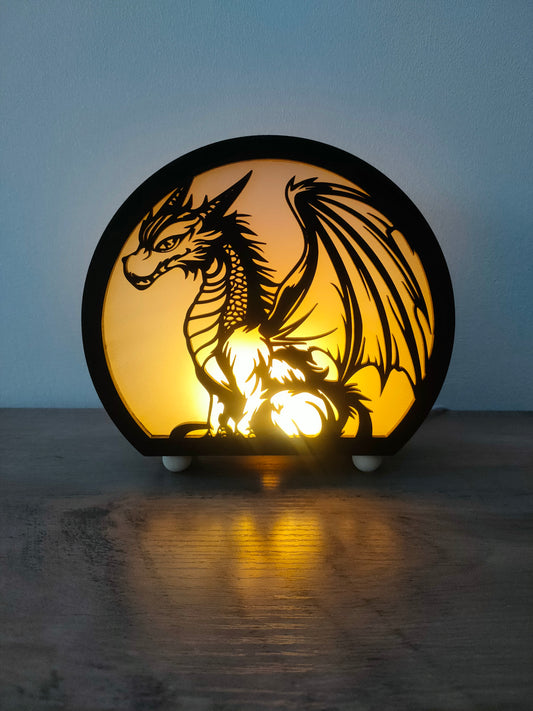 Lanterne Dragon Double face Mdle 1