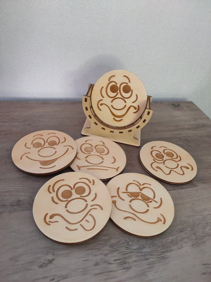 Sous verre Bois vernis