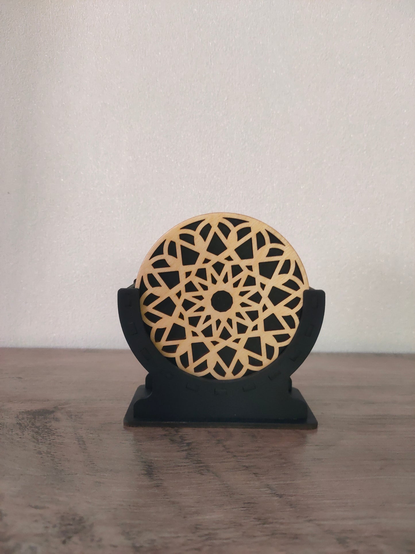 Dessous de verre Bois vernis