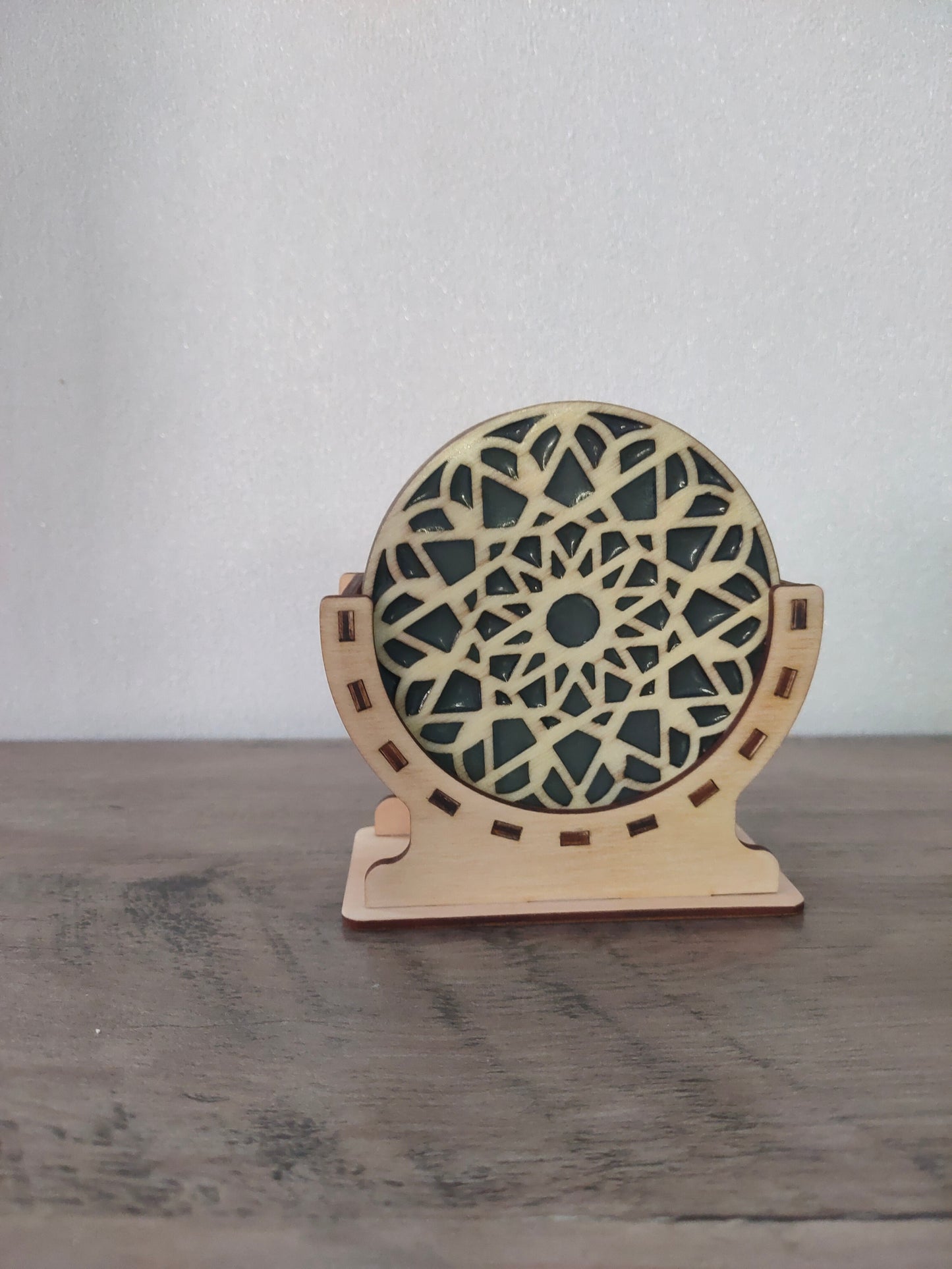 Sous-Verres bois et époxy