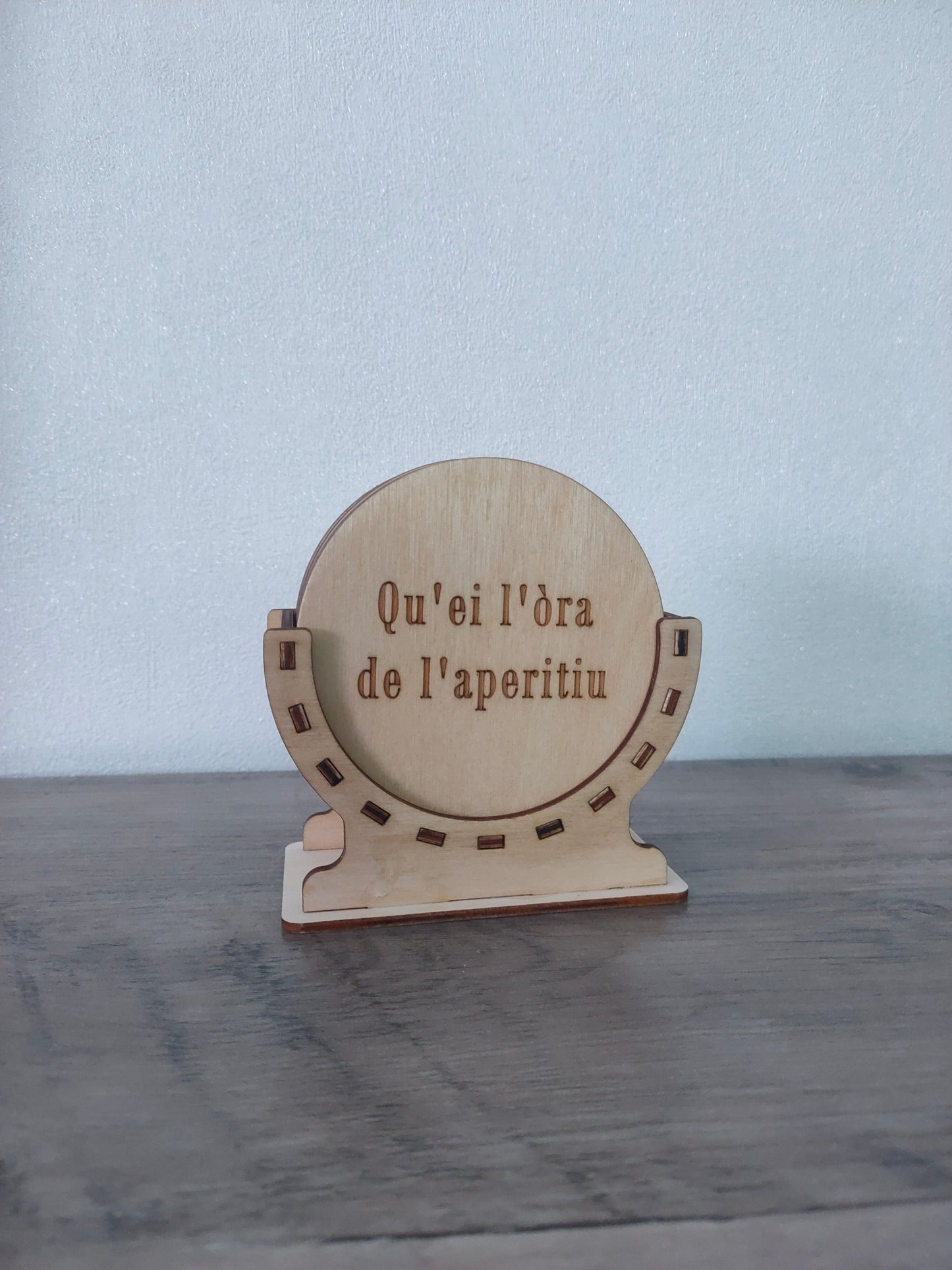 Dessous de verre Bois vernis