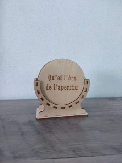 Dessous de verre Bois vernis