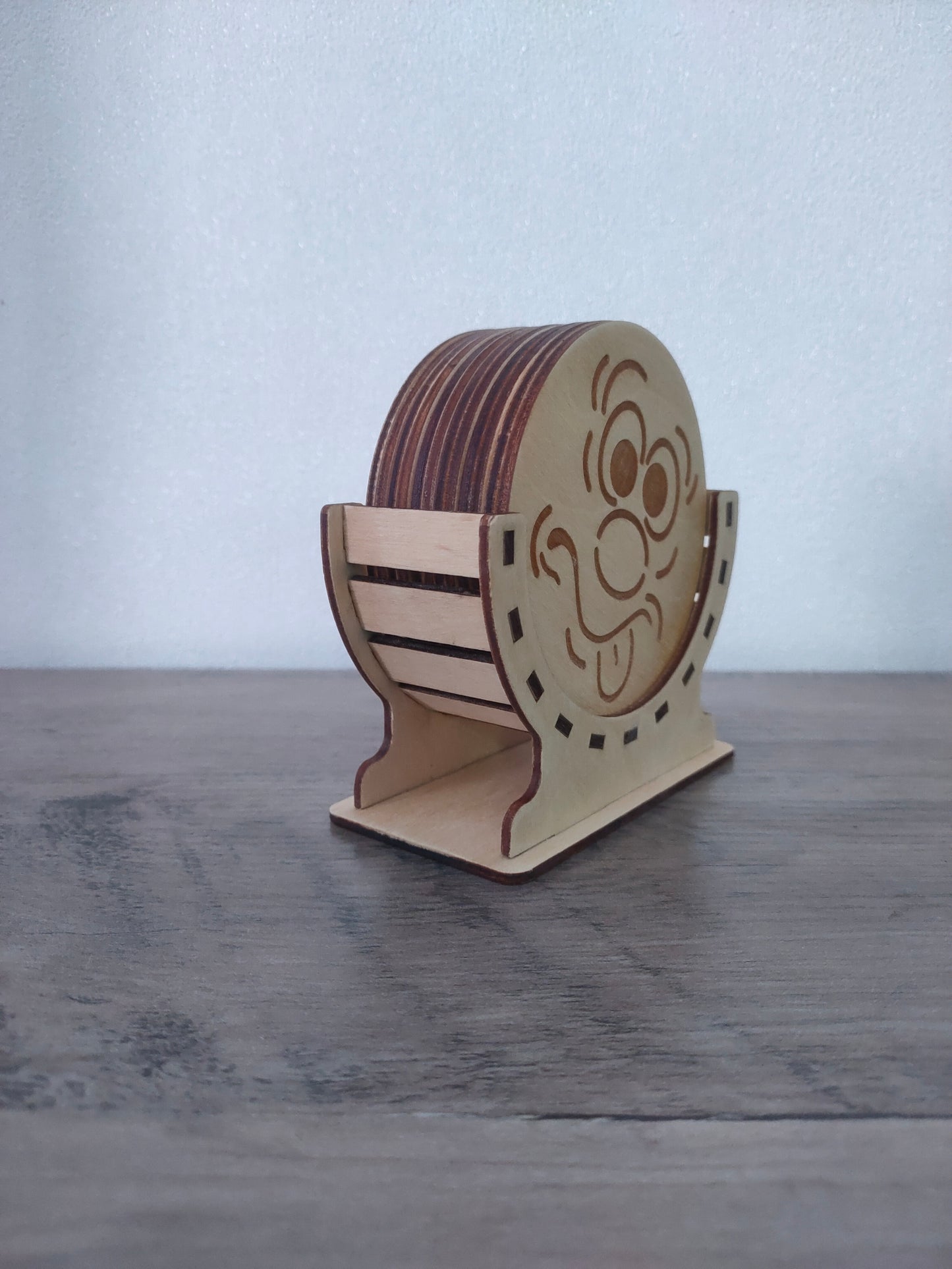 Sous verre Bois vernis