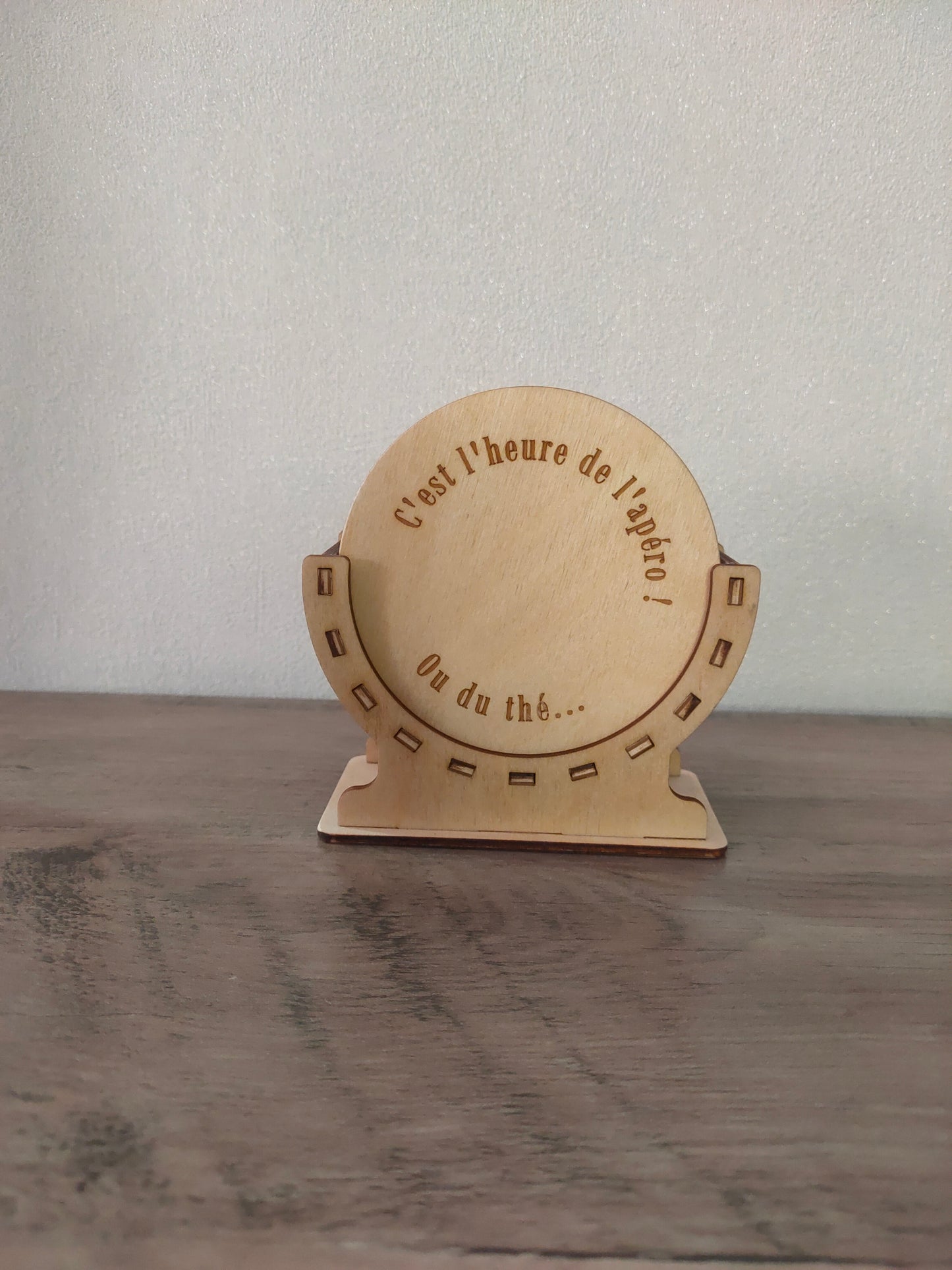 Dessous de verre Bois vernis