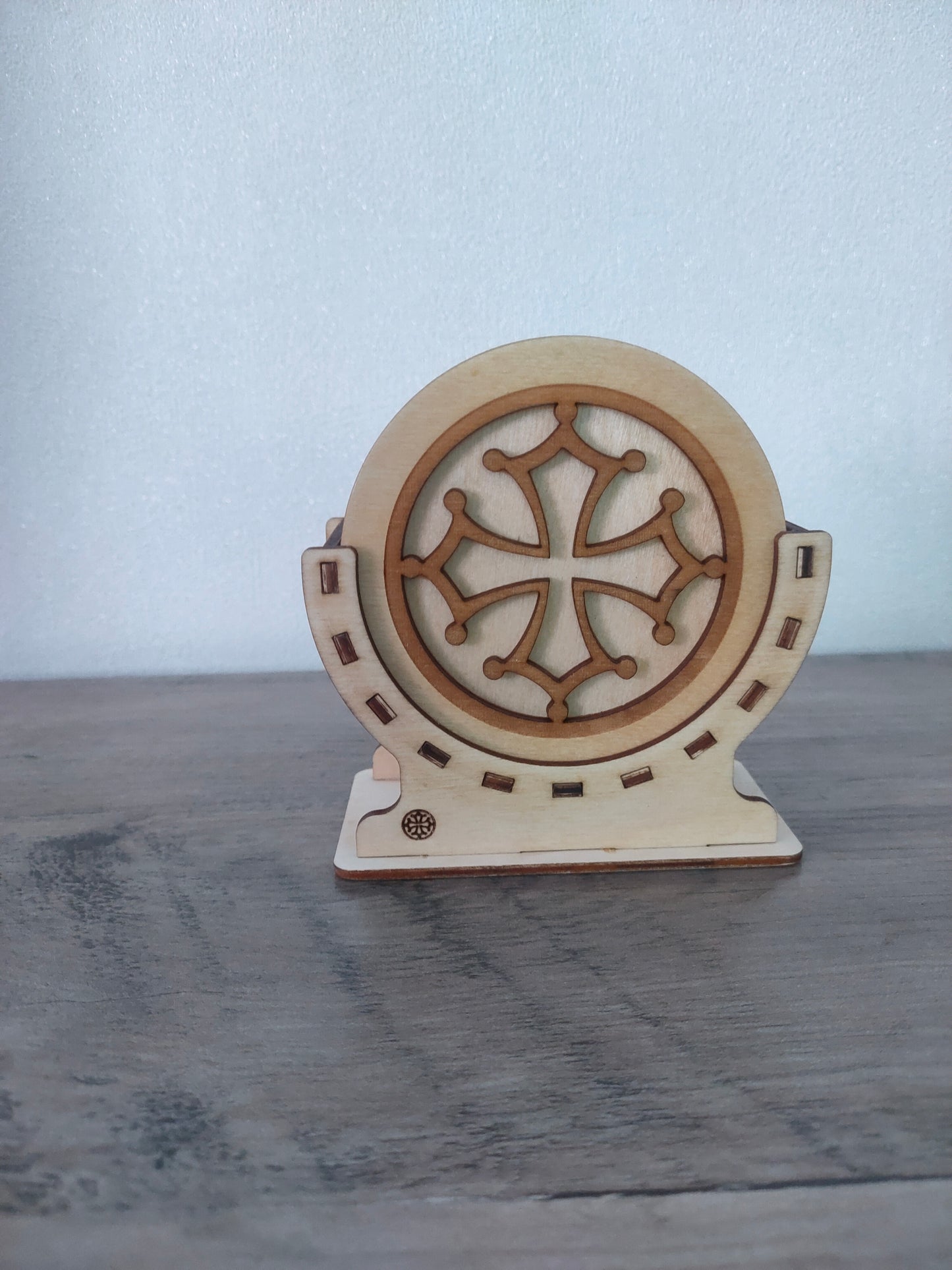 Dessous de verre Bois vernis