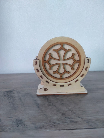 Dessous de verre Bois vernis